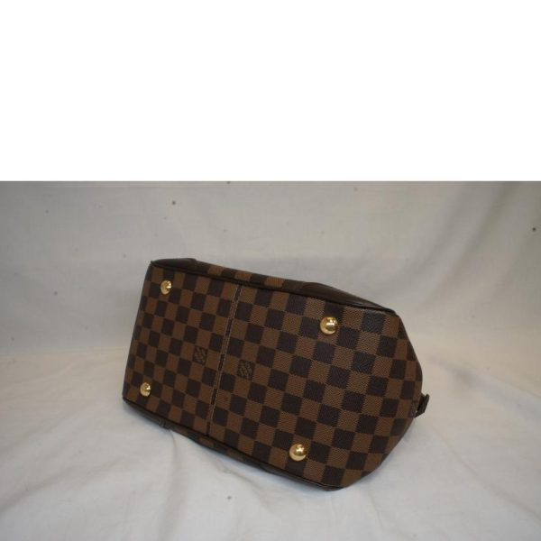 56250 3 Louis Vuitton Verona PM Damier Canvas Bag Brown