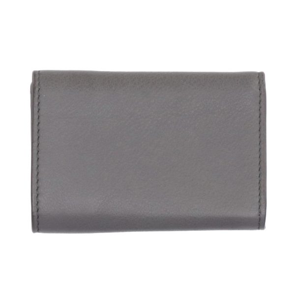 56274 2 Balenciaga Paper Mini Leather Wallet Black