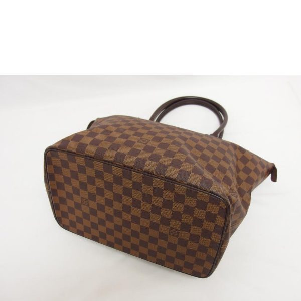 56281 3 Louis Vuitton Saleya MM Damier Ebene Canvas Bag Brown