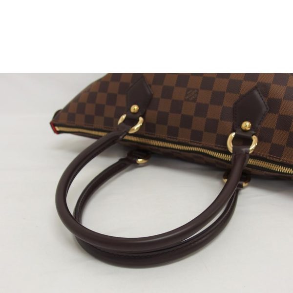 56281 4 Louis Vuitton Saleya MM Damier Ebene Canvas Bag Brown