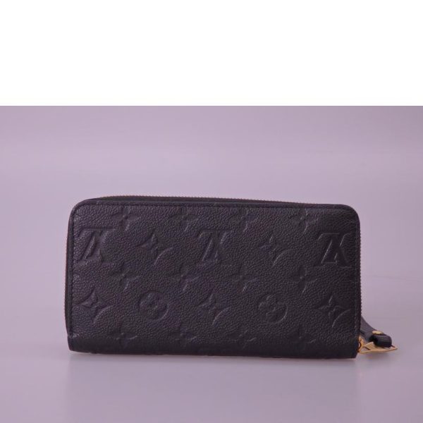 56285 2 Louis Vuitton Zippy Monogram Wallet Emprunte Brown