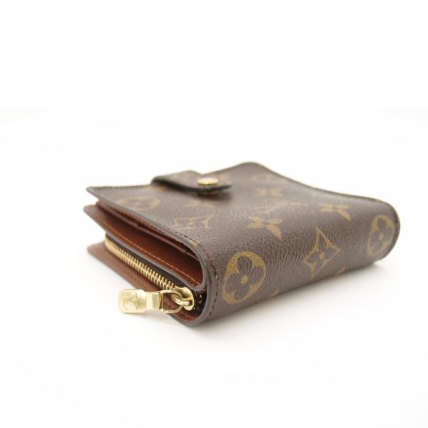 56330 4 Louis Vuitton Compact Zip Monogram Wallet Brown