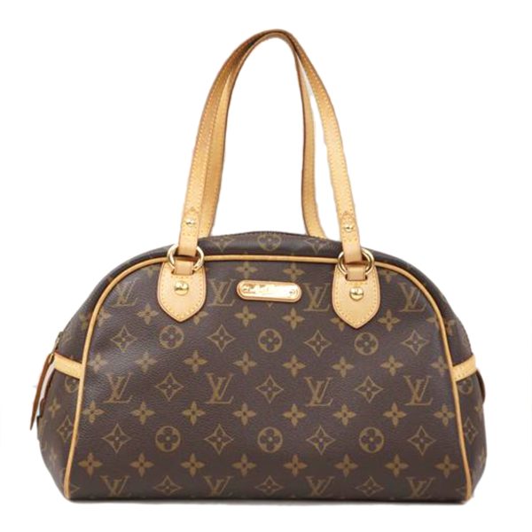 56448 1 Louis Vuitton Montorgueil PM Monogram Bag Brown