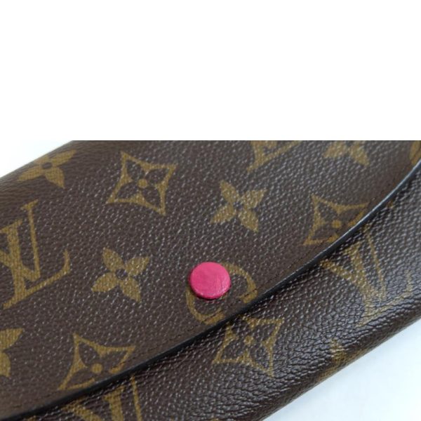 56539 7 Louis Vuitton Portefeuille Emily Monogram Wallet Fuchsia