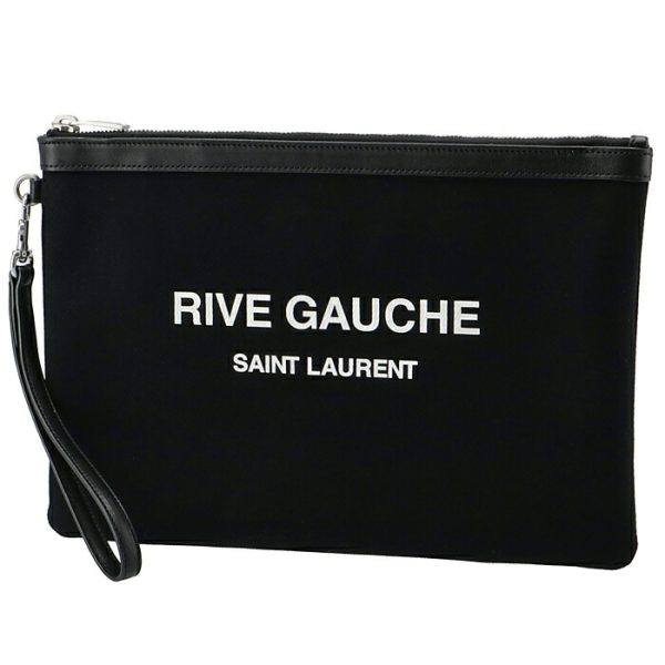 56572296nae1070 1 Saint Laurent Paris Clutch Bag Rive Gauche Pouch Black