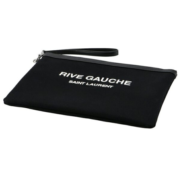 56572296nae1070 3 Saint Laurent Paris Clutch Bag Rive Gauche Pouch Black