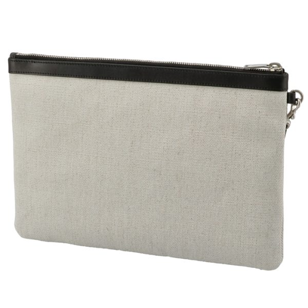 5657229j58e9273 2 Saint Laurent Paris Clutch Bag Rive Gauche Pouch White