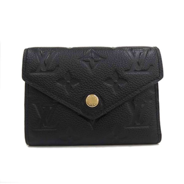 56624 1 Louis Vuitton Victorine Leather Wallet Noir