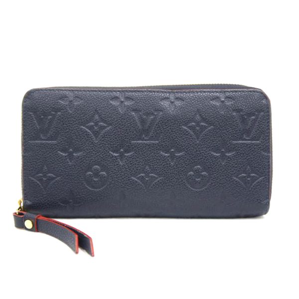 56655 1 Louis Vuitton Zippy Wallet Emprunte Marine Rouge Blue