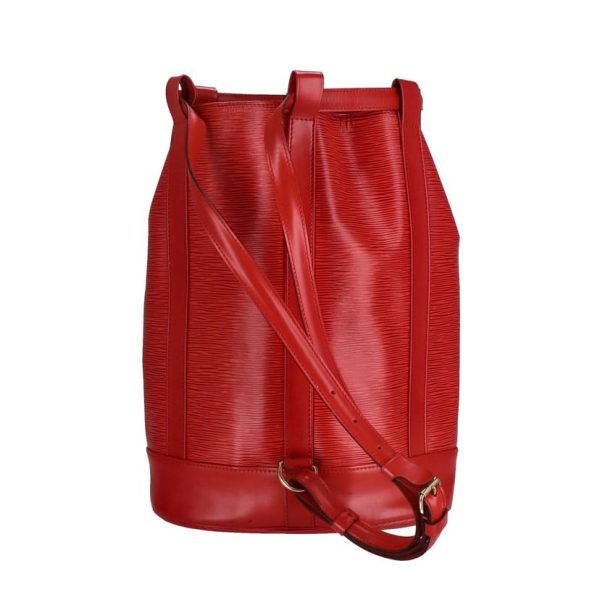 56766 2 Louis Vuitton Randonnée PM Epi Backpack Castilian Red