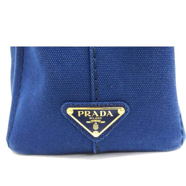 56803 9 Prada Kanapa 2WAY Tote Bag Blue