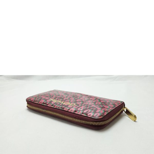 56889 4 LOUIS VUITTON Zippy Wallet Leopard Vernis