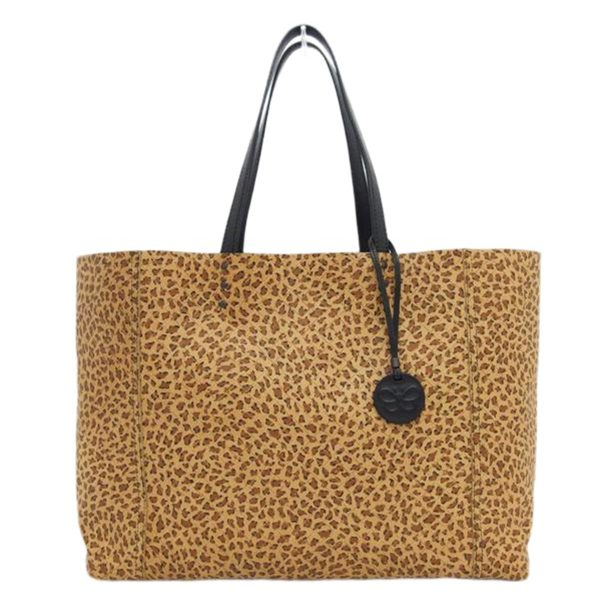 56991 1 Bottega Veneta Intreccio Mirage Leather Tote Bag Leopard