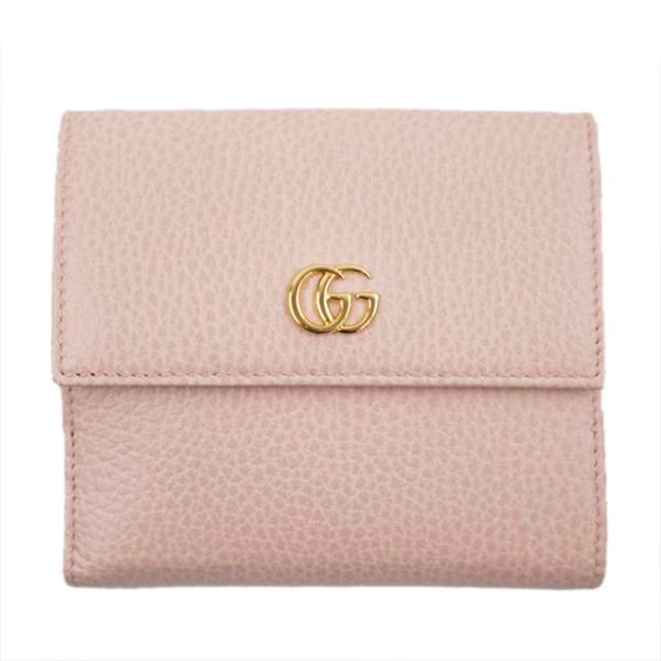 57004 1 Gucci GG Marmont W Hook Wallet Black