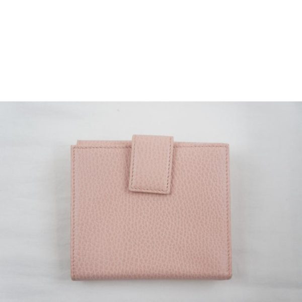 57004 2 Gucci GG Marmont Wallet with W Hook Pink