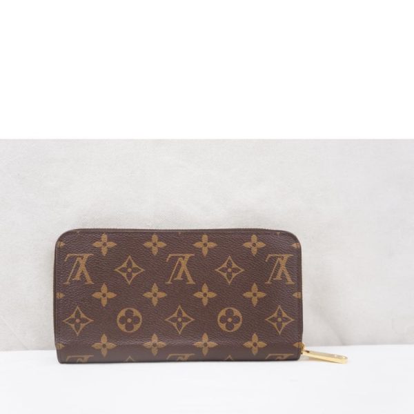 57025 2 Louis Vuitton Zippy Wallet Monogram Brown