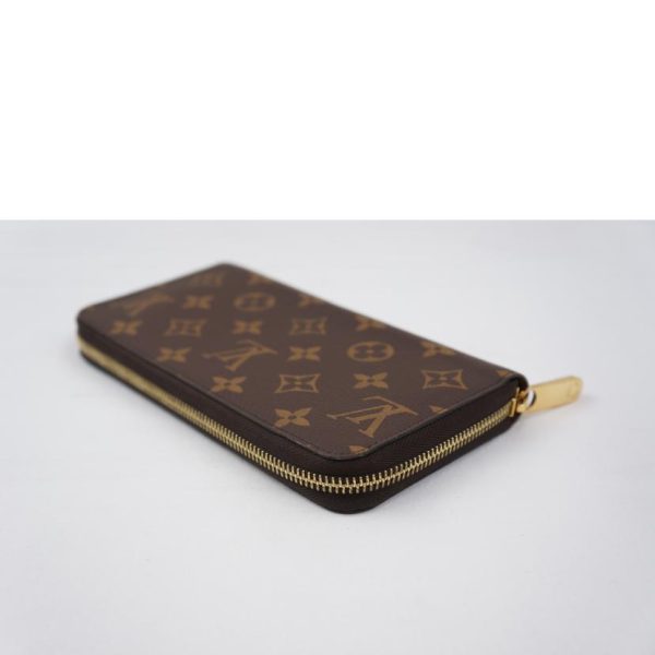 57025 3 Louis Vuitton Zippy Wallet Monogram Brown