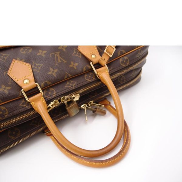 57037 4 Louis Vuitton Porte de Cumin Voyage Monogram Travel Bag Brown