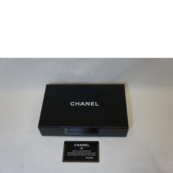 57048 7 Chanel Matelasse Zipper Wallet Caviar Black