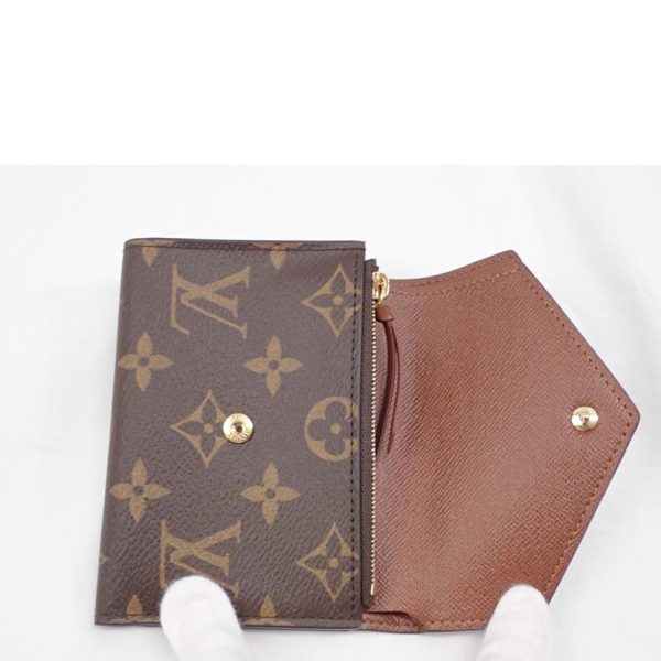 57069 7 Louis Vuitton Portefeuil Victorine Monogram Wallet Brown