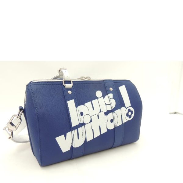 57108 4 Louis Vuitton City Keepall Everyday LV Bag Blue