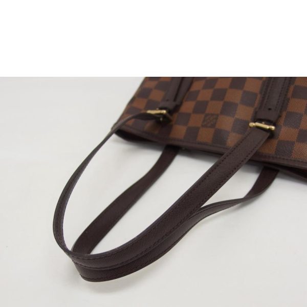 57110 4 Louis Vuitton Marais Damier Ebene Canvas Bag Brown