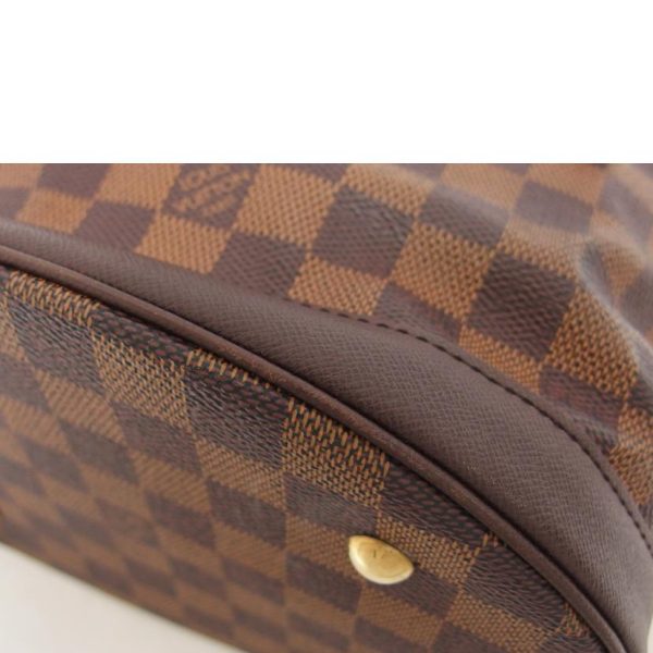 57110 8 Louis Vuitton Marais Damier Ebene Canvas Bag Brown