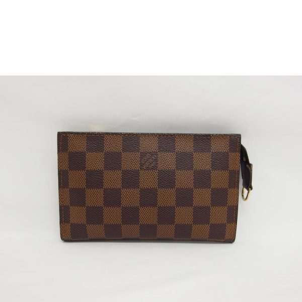 57110 9 Louis Vuitton Marais Damier Ebene Canvas Bag Brown