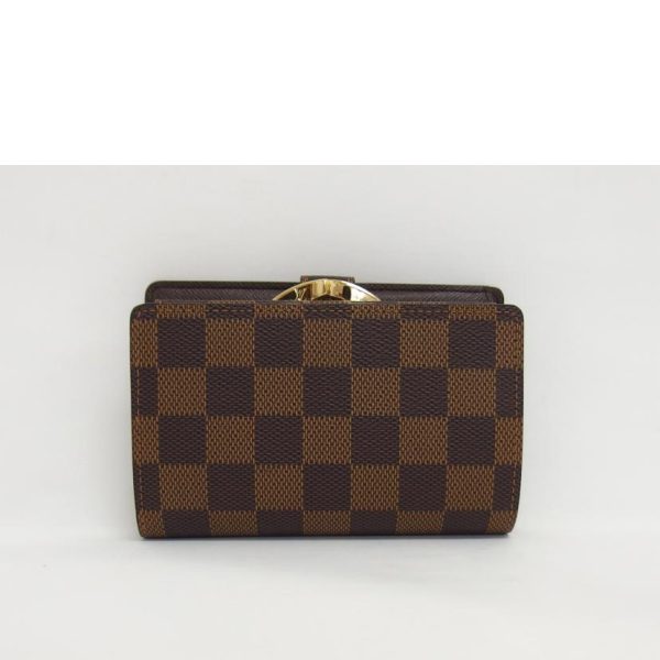 57381 2 Louis Vuitton Bi Fold Wallet Portefeuille Viennois Damier Wallet Ebene