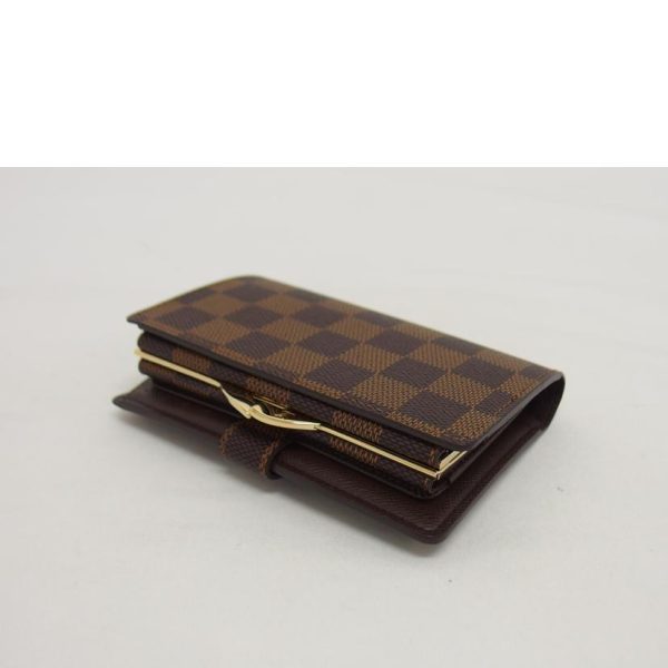 57381 4 Louis Vuitton Bi Fold Wallet Portefeuille Viennois Damier Wallet Ebene