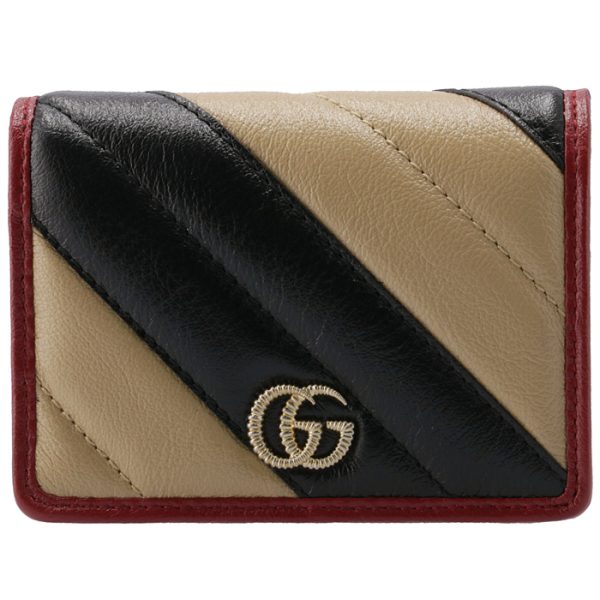 5738110olox9689 1 GUCCI GG Marmont Bifold Mini Wallet Multicolor