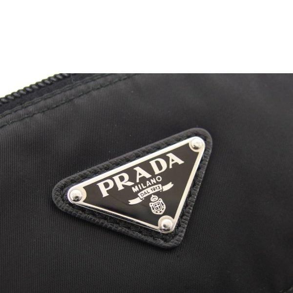 57578 5 Prada Nylon Shoulder Bag Black