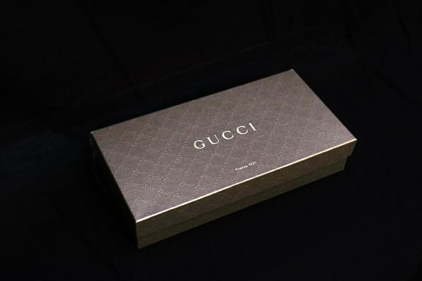 5758 7 Gucci Heart Print Clutch Bag Mustard