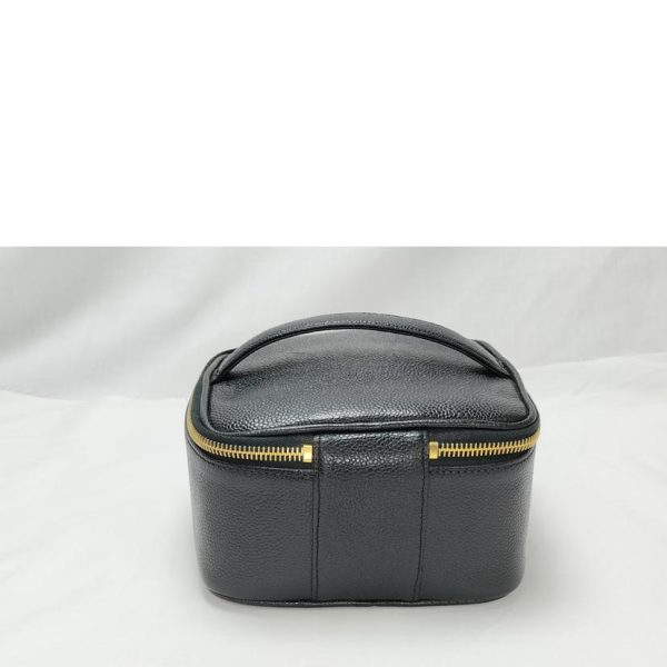 57589 2 Chanel Vanity Bag Caviar Skin Black