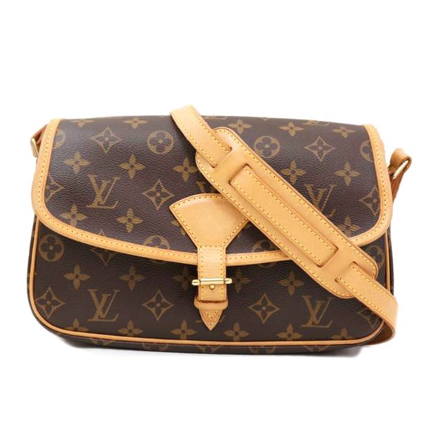 57681 1 Louis Vuitton Sologne Monogram Shoulder Bag Brown