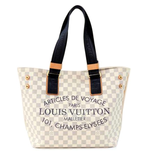 57683 1 Louis Vuitton Hippo MM Bag Damier Azur