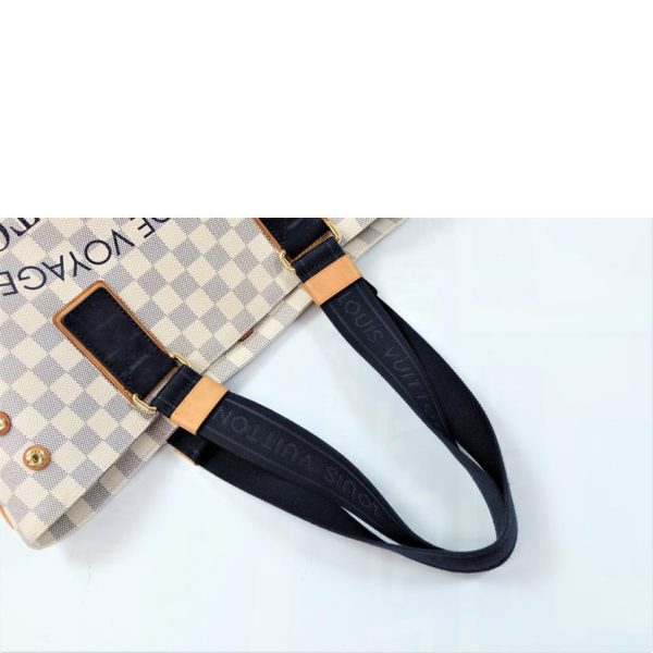 57683 4 Louis Vuitton Hippo MM Bag Damier Azur