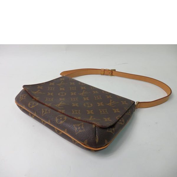 57768 3 Louis Vuitton Musette Tango Bag Monogram Brown