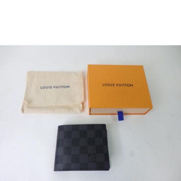 57792 6 Louis Vuitton Marco NM Wallet Damier Graphite