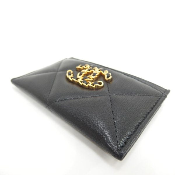 57796 2 Chanel Lambskin Card Case Black