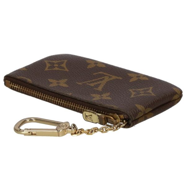 57819 3 Louis Vuitton Pochette Cle Coin Case with Key Ring Monogram