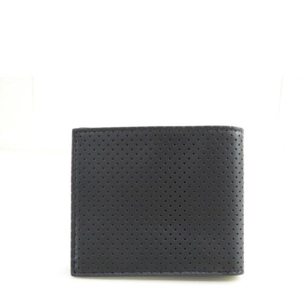 57856 2 Bottega Veneta Punching Leather 2 fold Billfold