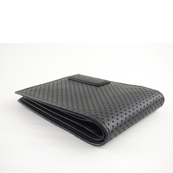 57856 3 Bottega Veneta Punching Leather 2 fold Billfold