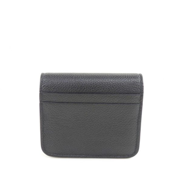 57863 2 Balenciaga Fold Leather Wallet Bag Black