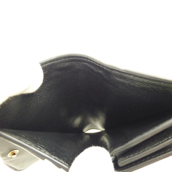 57863 5 Balenciaga Fold Leather Wallet Bag Black