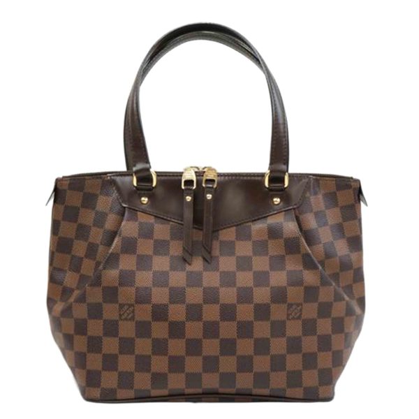 57889 1 Louis Vuitton Westminster PM Damier Ebene Tote Bag Brown