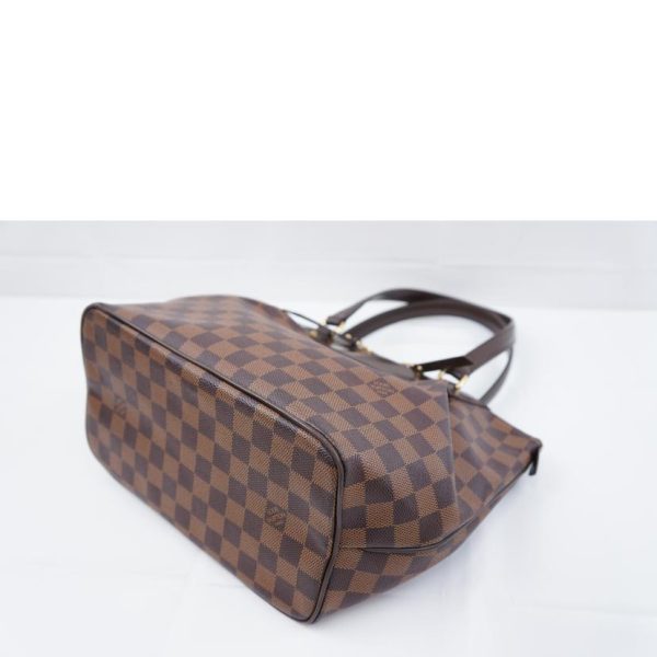 57889 4 Louis Vuitton Westminster PM Damier Ebene Tote Bag Brown