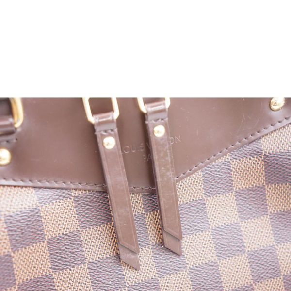 57889 6 Louis Vuitton Westminster PM Damier Ebene Tote Bag Brown