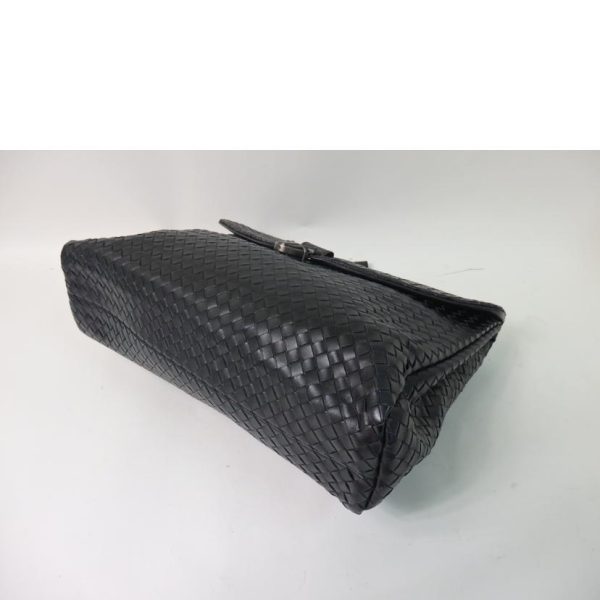 57904 3 Bottega Veneta Intrecciato Business Bag Black