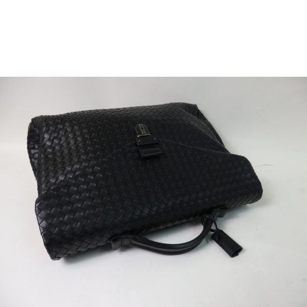 57904 4 Bottega Veneta Intrecciato Business Bag Black